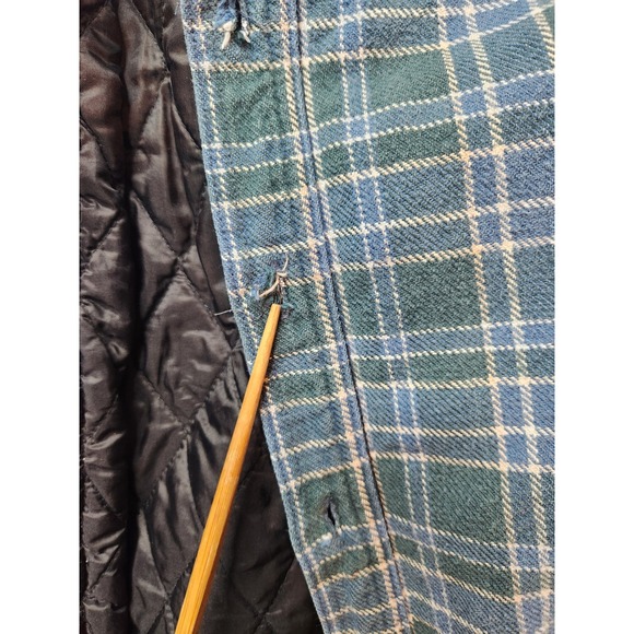 Cabelas Mens Large Flannel Button Up Shirt Jacket Shacket Size L - Picture 13 of 15